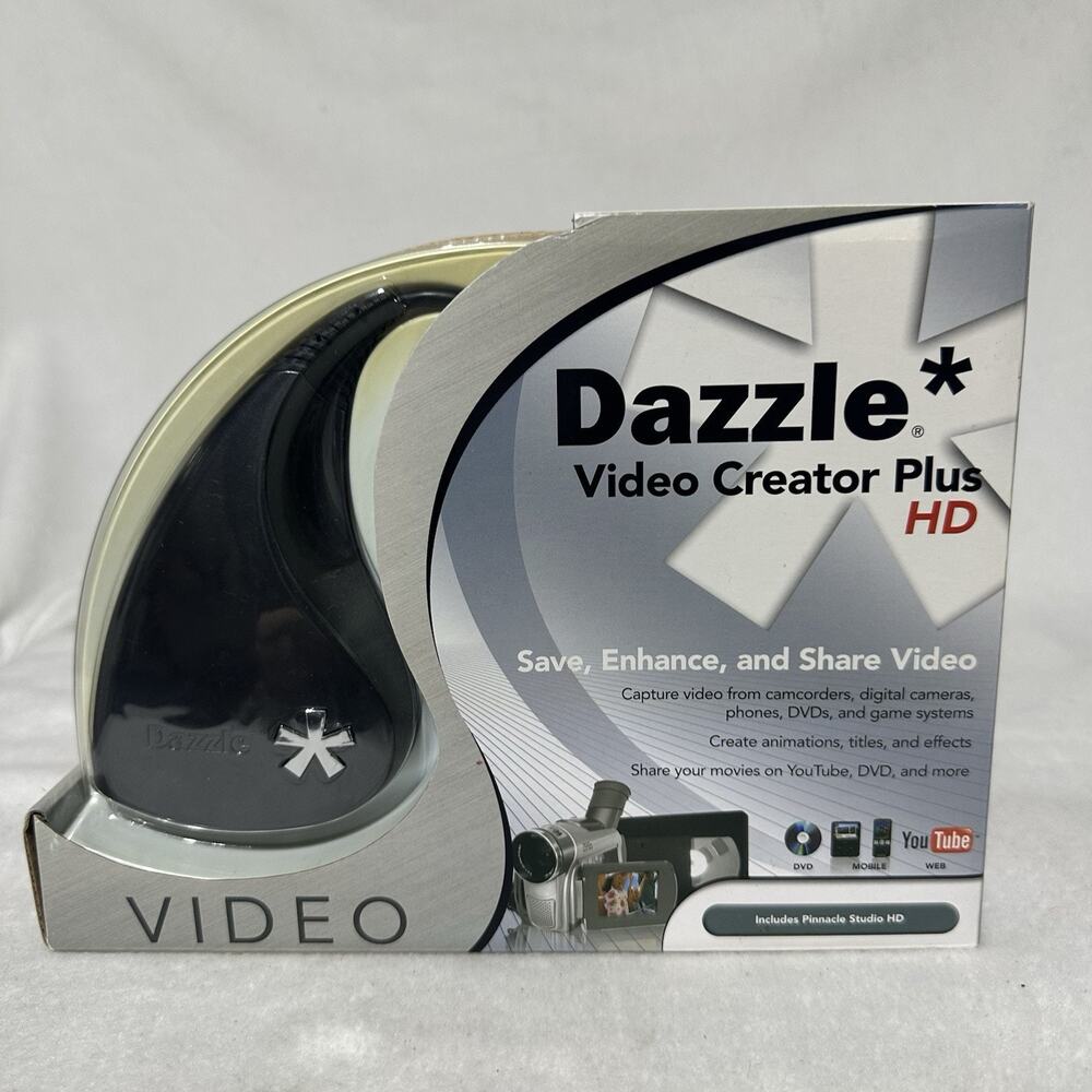 Dazzle Video Creator Plus HD Capture Device New Sealed